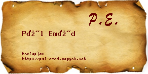 Pál Emőd névjegykártya